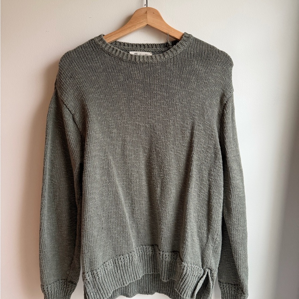 Madewell MENS Olive Green Warm Knit Sweater Medium